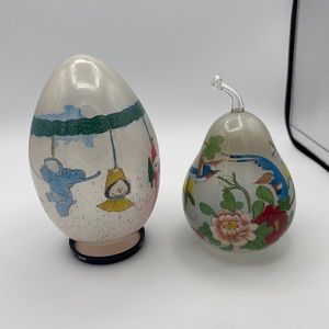 Vintage glass ornament handmade